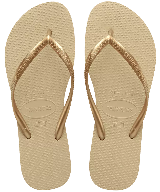 Havaianas Slim Flip Flops - Beige