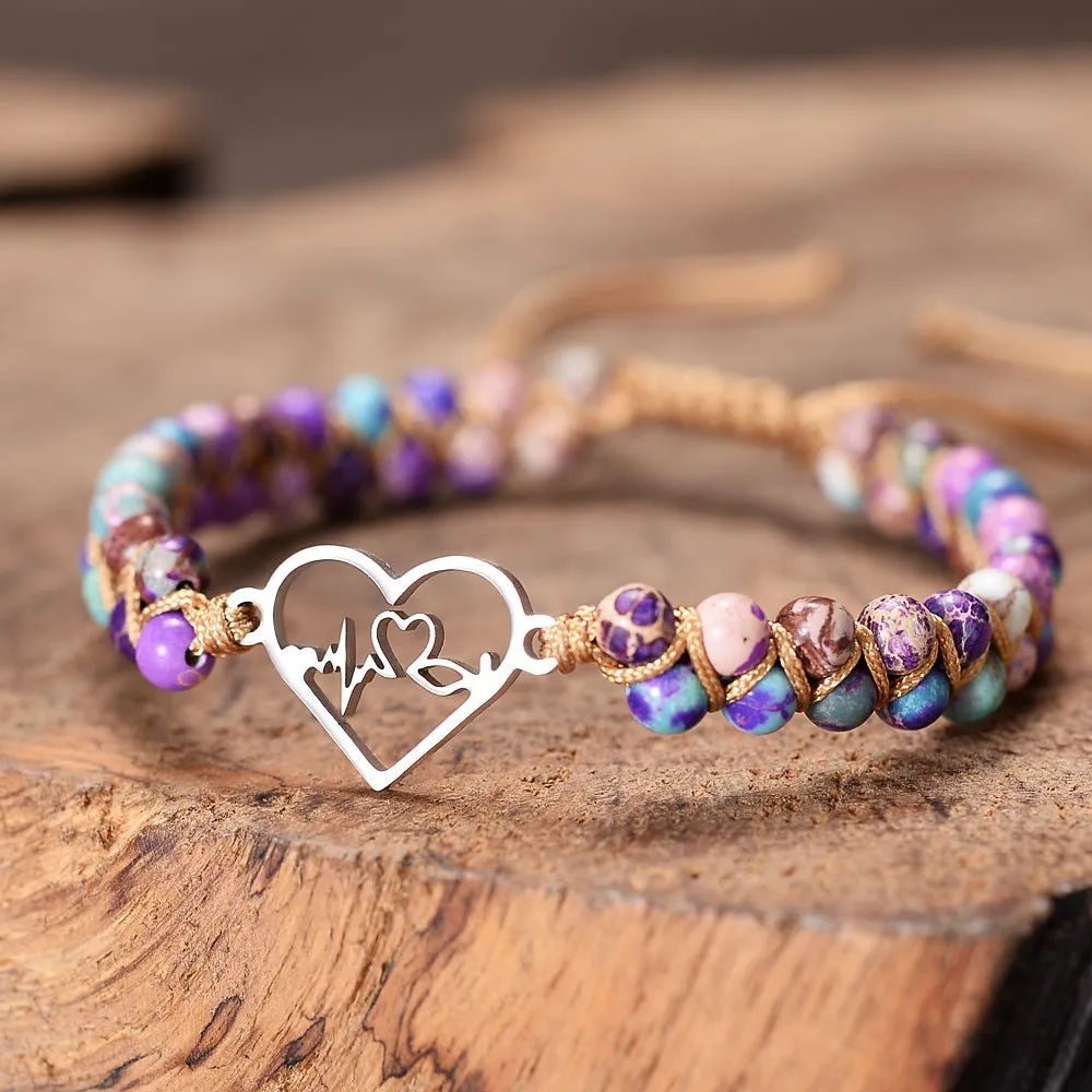 Heartbeat Charm Healing Bracelet