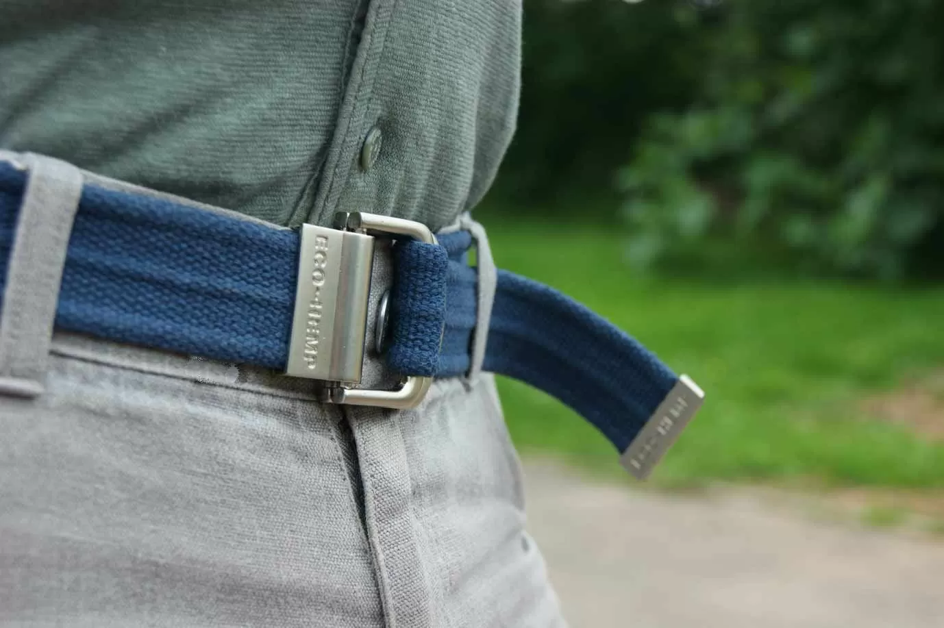 Hempiness Organic Webbing D-Ring Belt