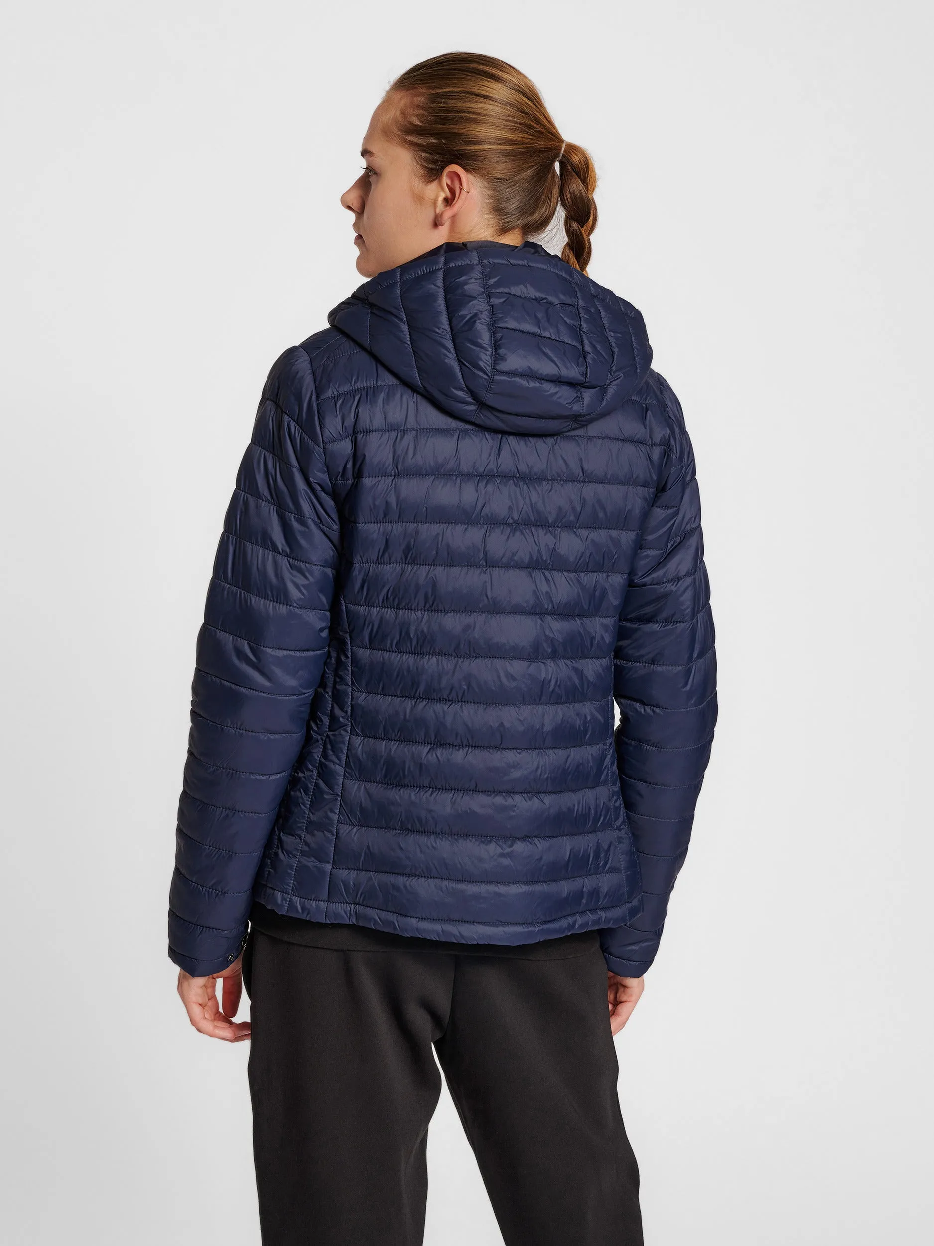 Hummel Women's Red Quilted Hood Jacket