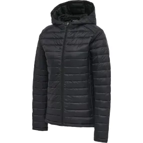 Hummel Women's Red Quilted Hood Jacket