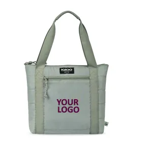 Igloo Packable Puffer 10 Can Branded Cooler Bags, Aqua Gray