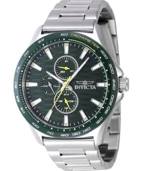 Invicta Racing Stainless Steel Green Dial Quartz 47549 Men's Watch