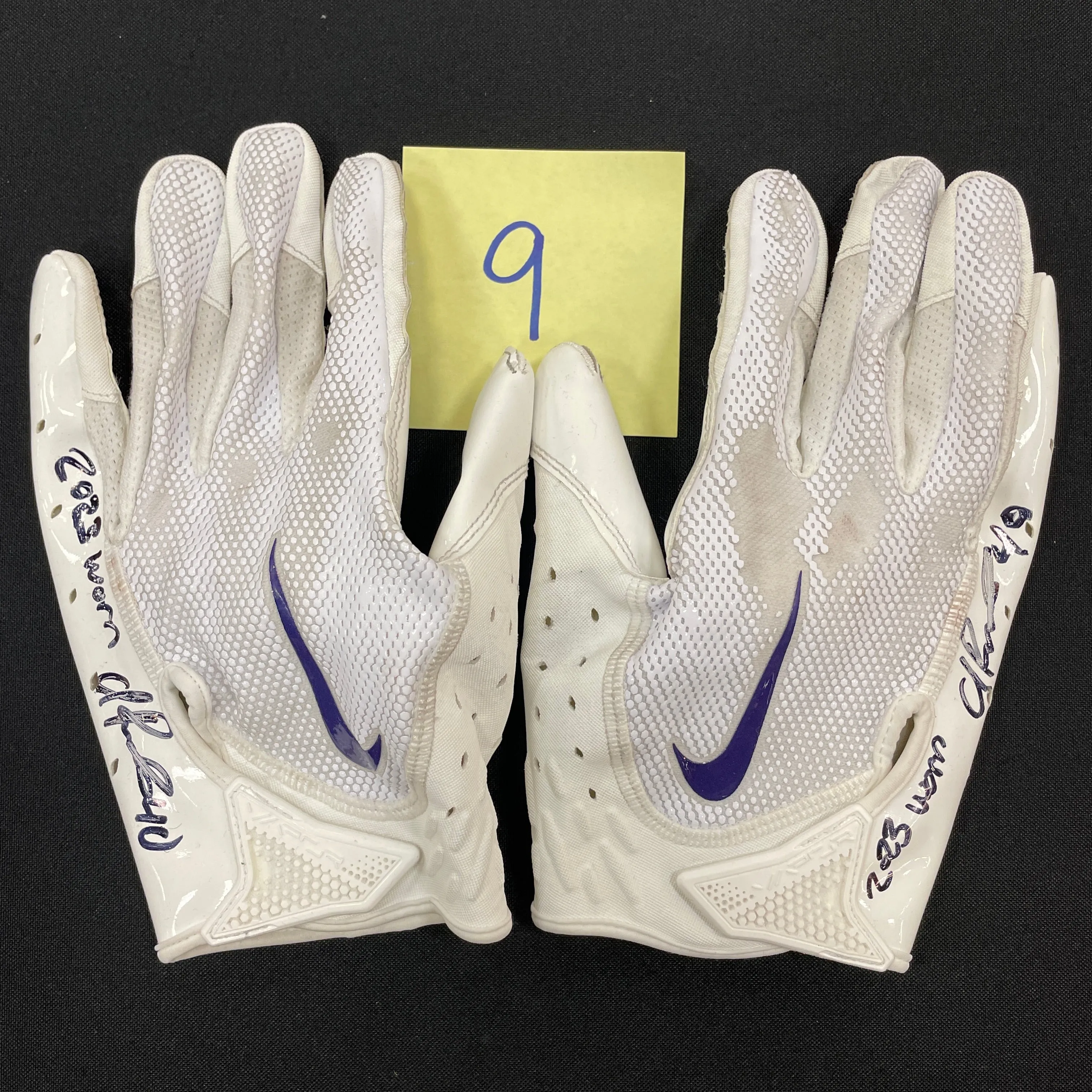 Ivan Pace Jr. Game Used Gloves and Spikes