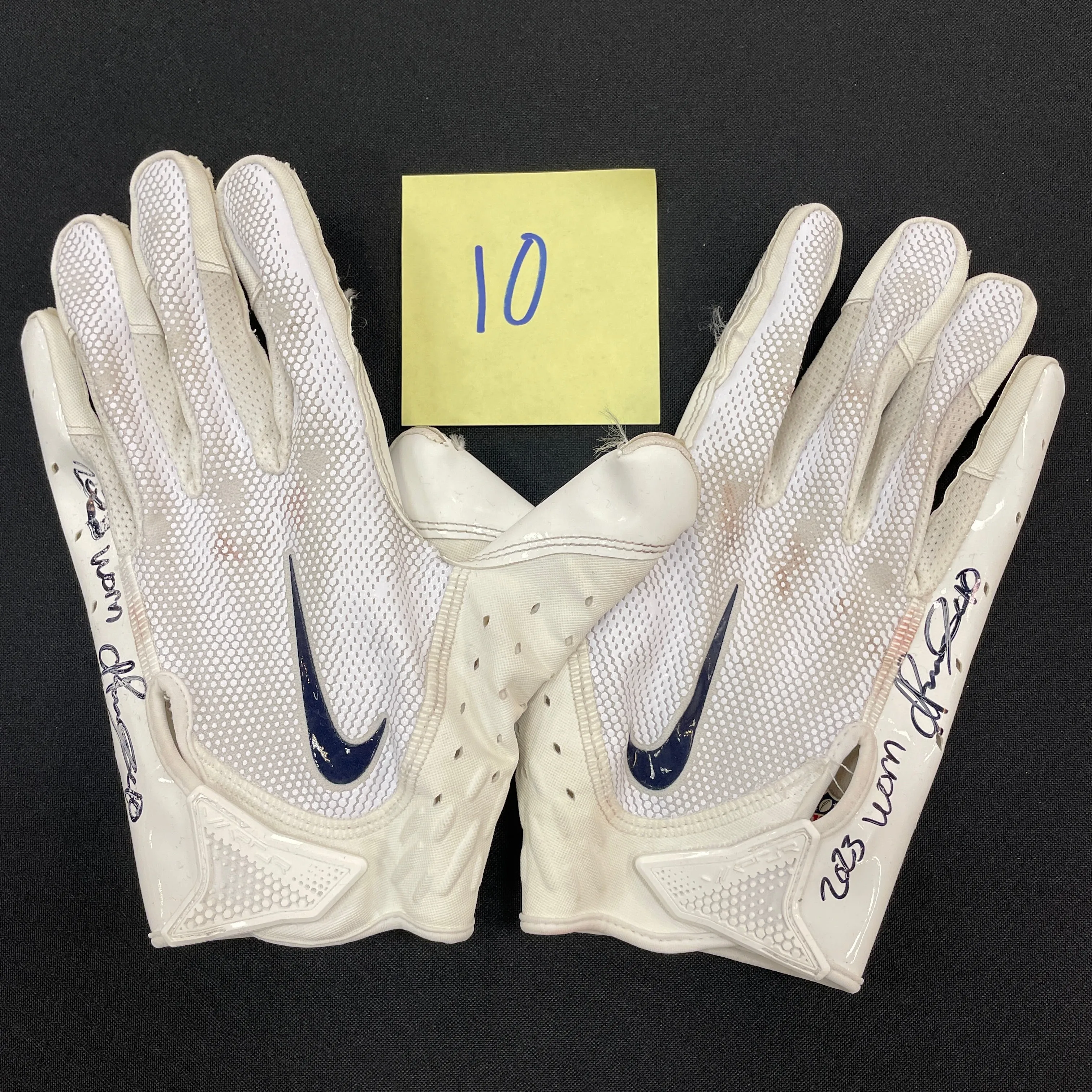 Ivan Pace Jr. Game Used Gloves and Spikes