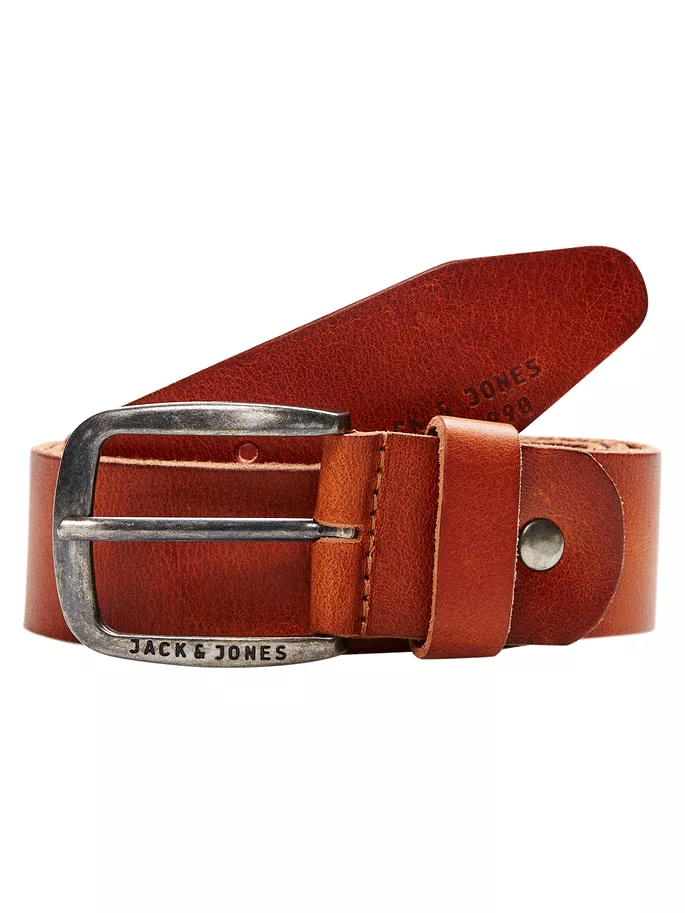 Jack & Jones Mens Leather Belt 'JACPAUL'