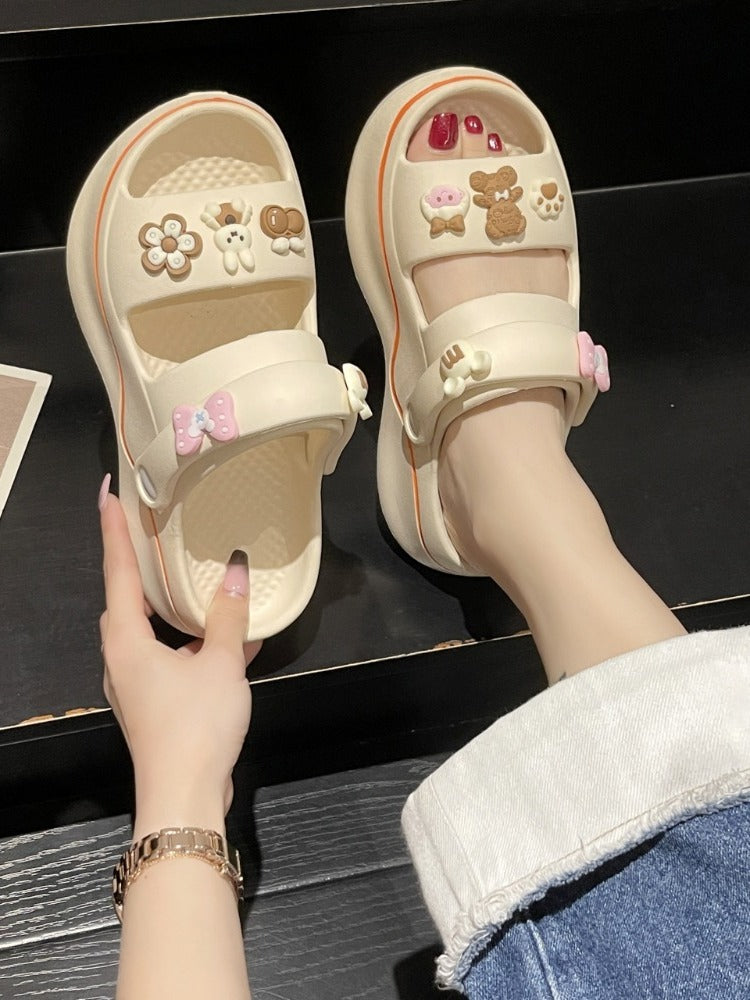 Kawaii Home Wear Bunny and Bear Sandals ON873