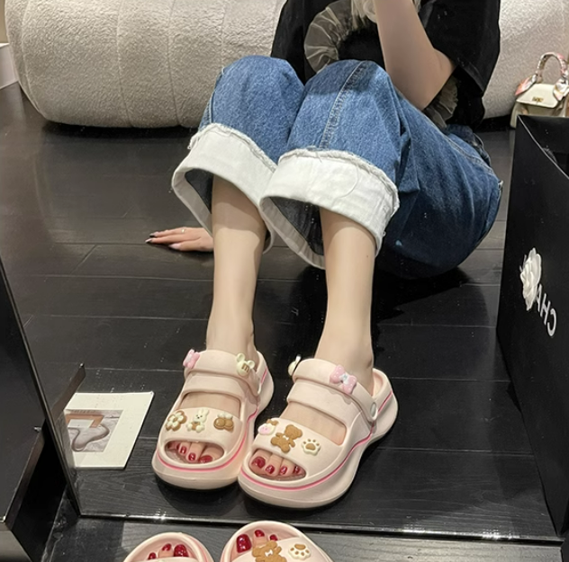 Kawaii Home Wear Bunny and Bear Sandals ON873