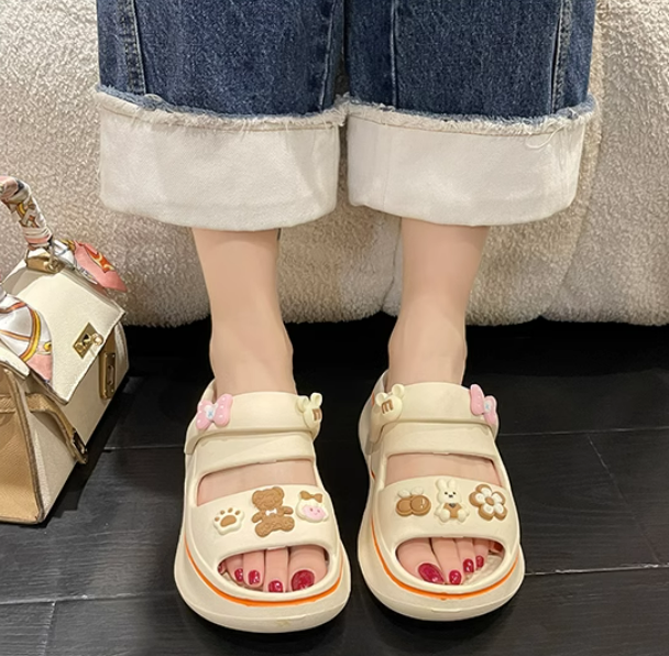 Kawaii Home Wear Bunny and Bear Sandals ON873