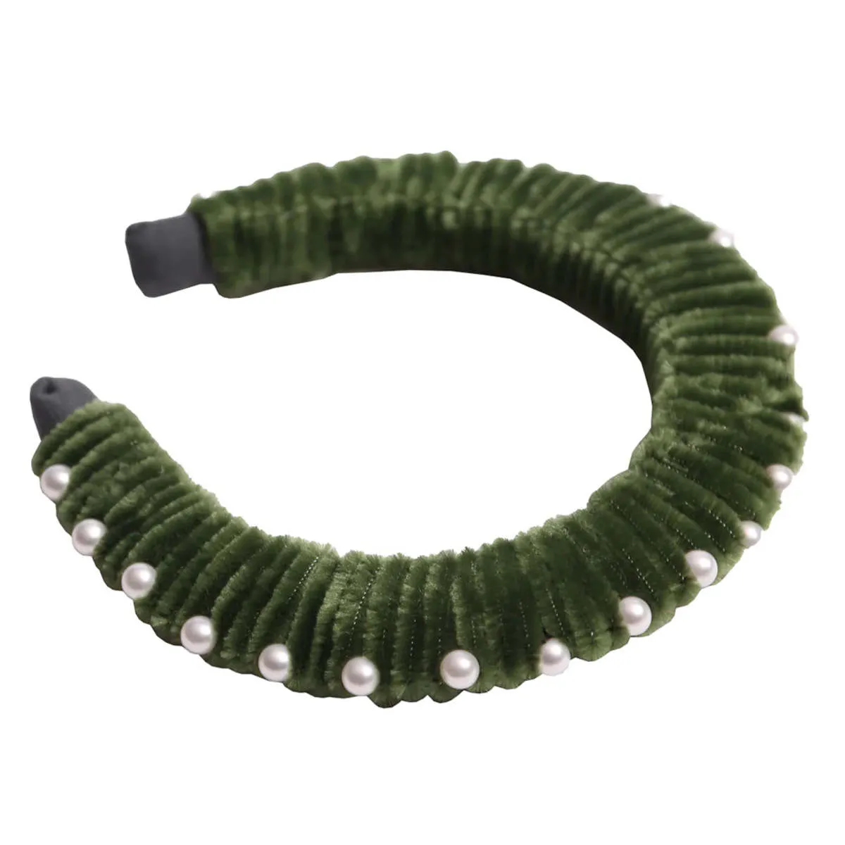 Kids Tia Cibani Gwenn Chennille Oversized Headband - Chervil Green