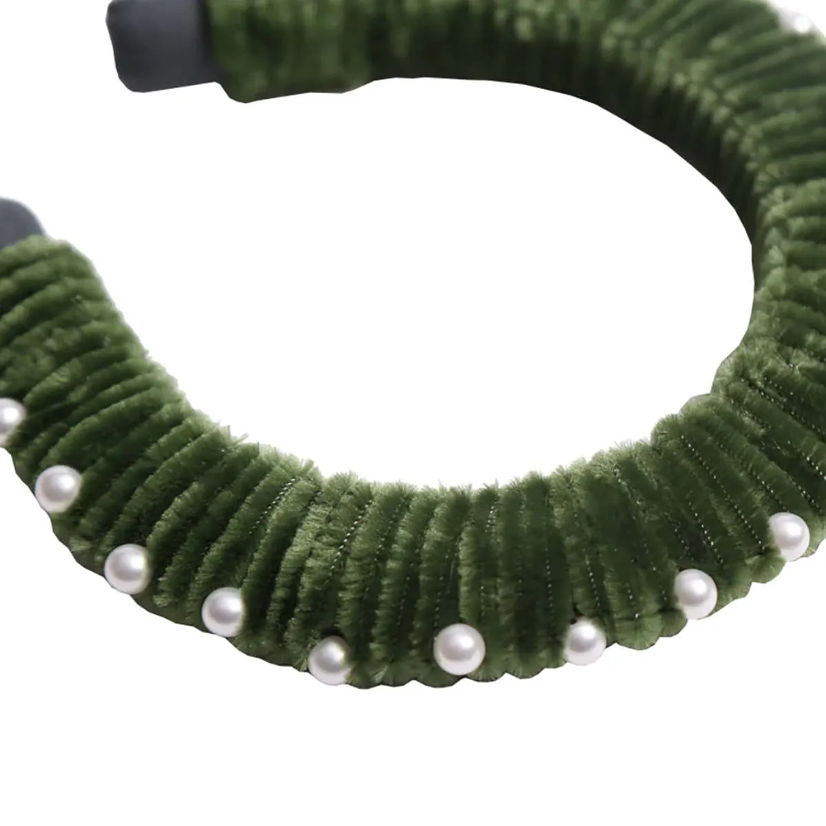 Kids Tia Cibani Gwenn Chennille Oversized Headband - Chervil Green