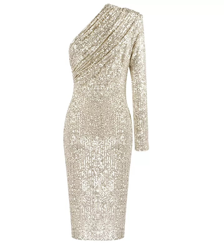 Kristi Gold Sequin Dress