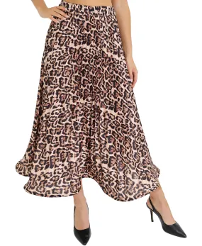 Leopard Print Midi Skirt