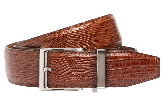 Lizard Brown, 40 mm Strap, Dress Belt