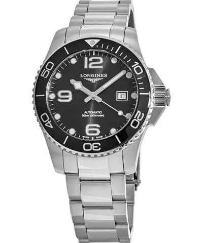 Longines HydroConquest Automatic Black Dial Ceramic Bezel Steel Men's Watch L3.782.4.56.6