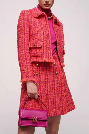 Luisa Spagnoli SEVOLI FUCSHIA SHORT WOVEN JACKET