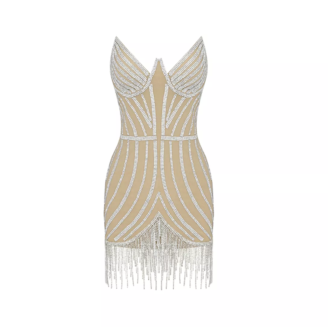 Lusine Silver Mini Dress