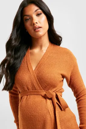 Maternity Super Soft Wrap Sweater