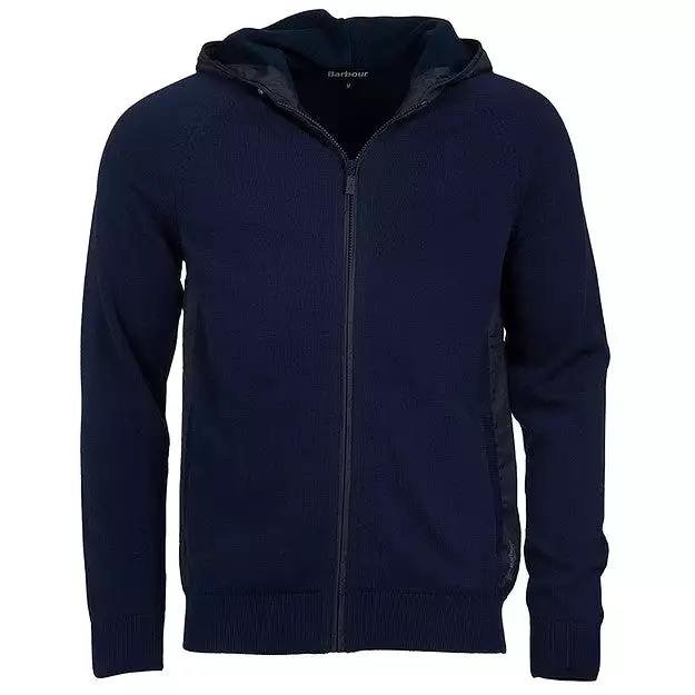 Men's Barbour | Rampside Hooded Knit Sweater | Navy