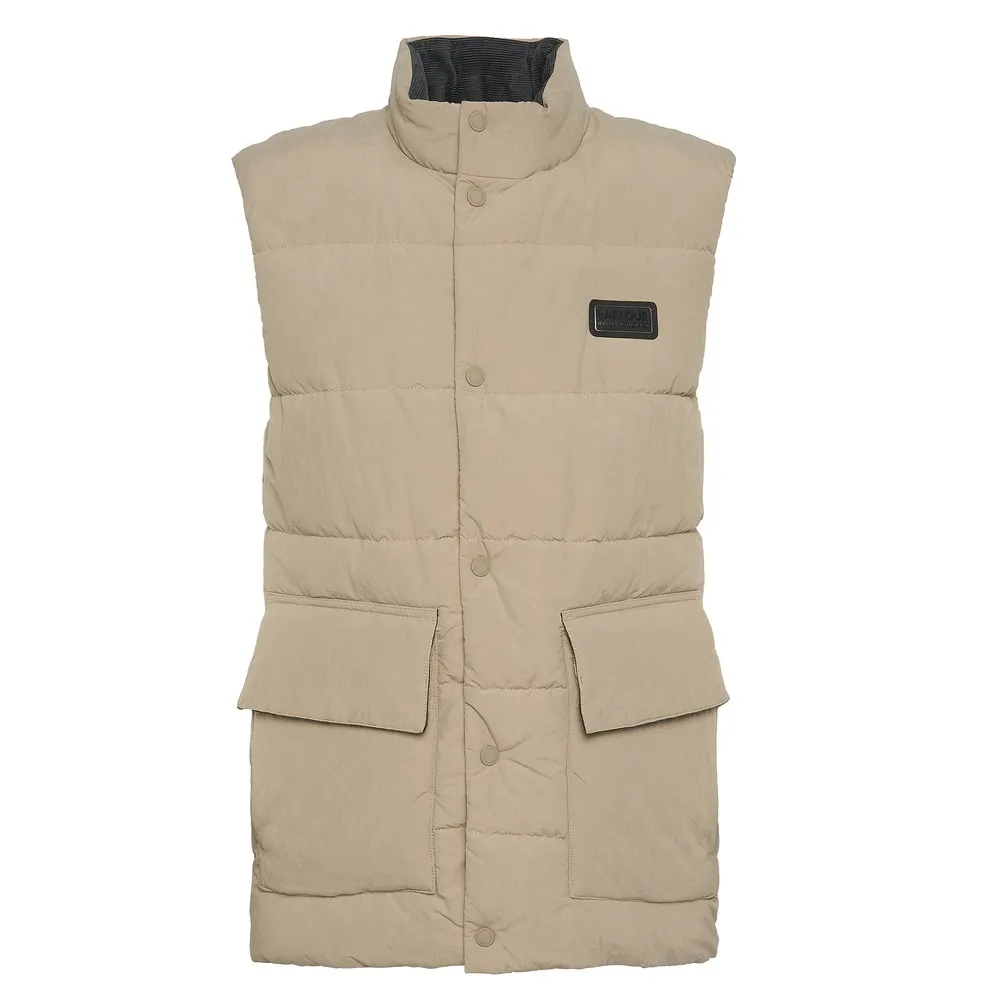 Mens Beige Morville Puffer Gilet