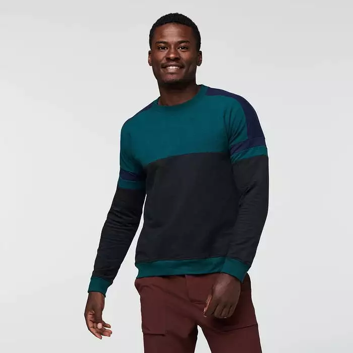 Men's Cotopaxi | Bandera Organic Sweatshirt | Deep Ocean & Black