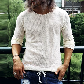 Men's Lightweight Knitted Sweater Top