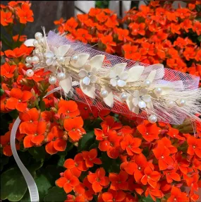 Miss Begonia Crystals & Pearls Event Headband