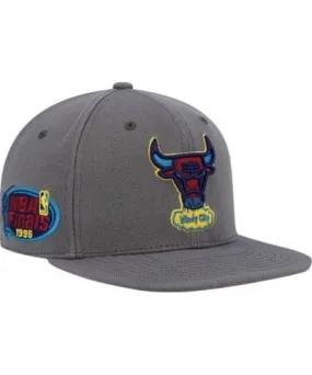 Mitchell & Ness Men's NBA Chicago Bulls Hardwood Classics 1996 NBA Finals Carbon Cabernet Fitted Hat