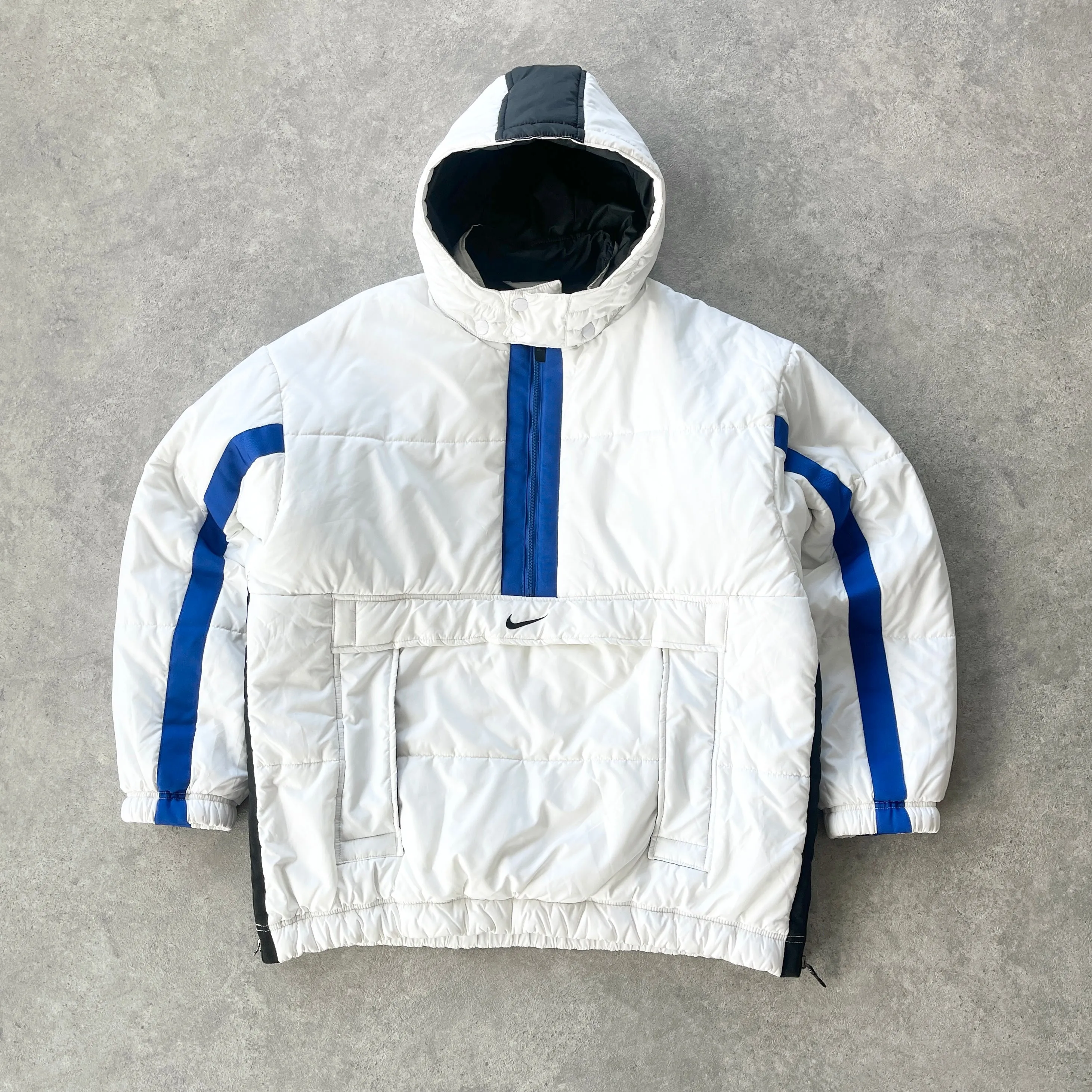 Nike 1990s 1/2 zip technical heavyweight pullover puffer jacket (L)