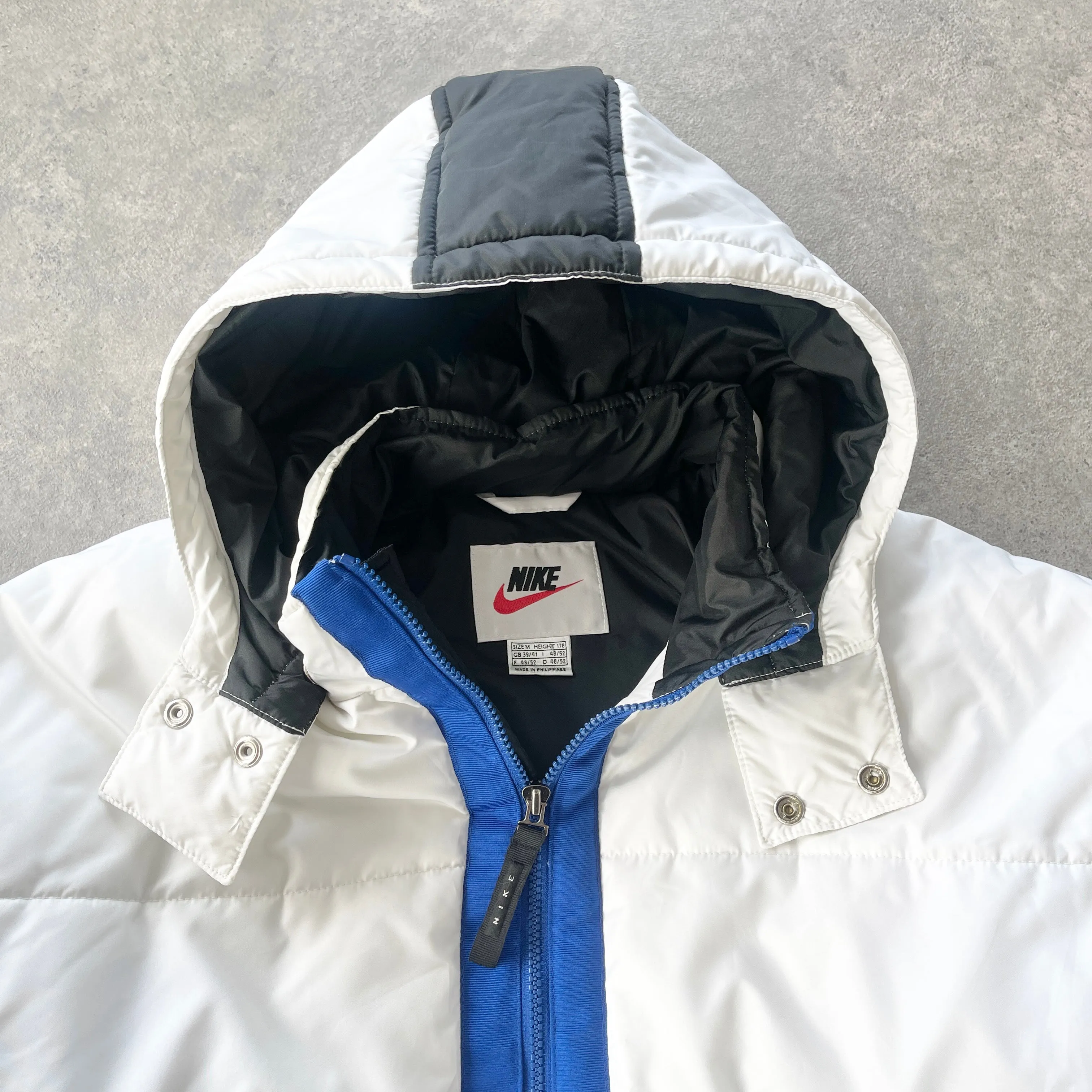 Nike 1990s 1/2 zip technical heavyweight pullover puffer jacket (L)