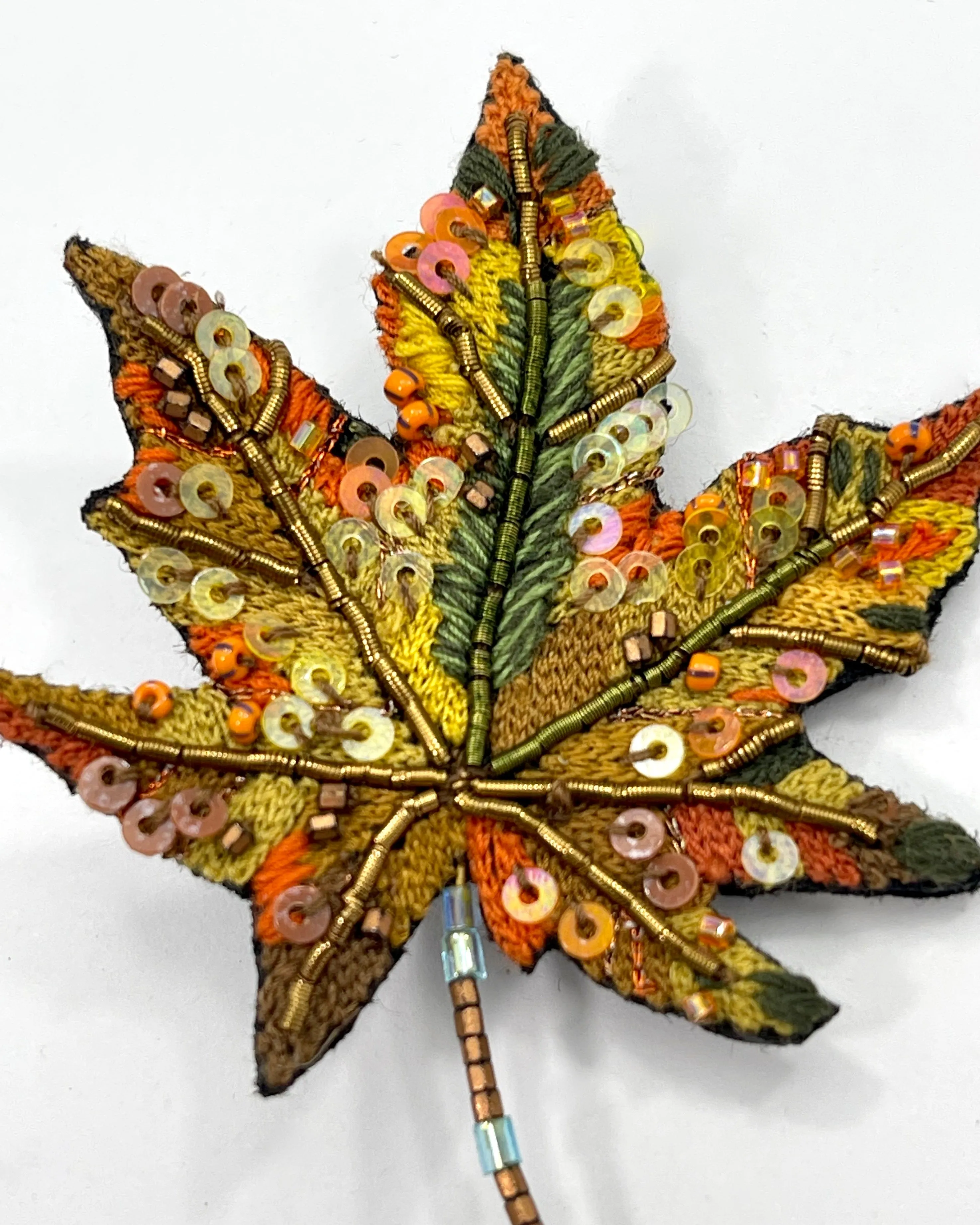 North Wind Maple Leaf Brooch