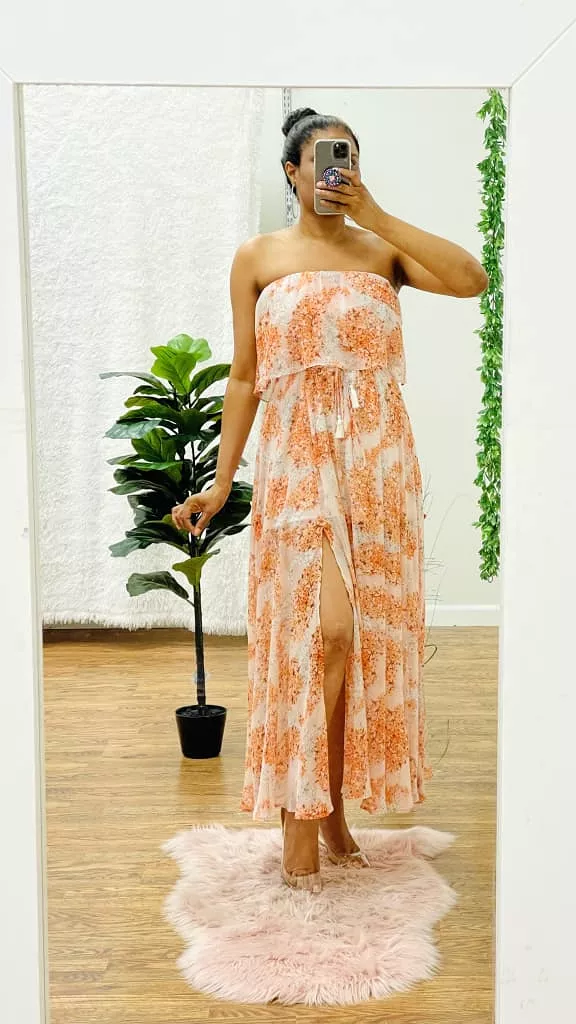 Off shoulder maxi dress