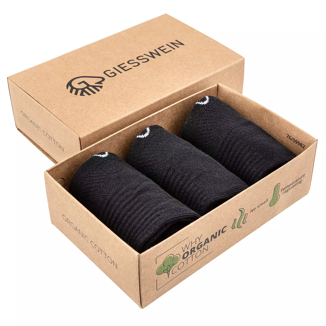 Organic Cotton Sneaker Socks (pack of three)