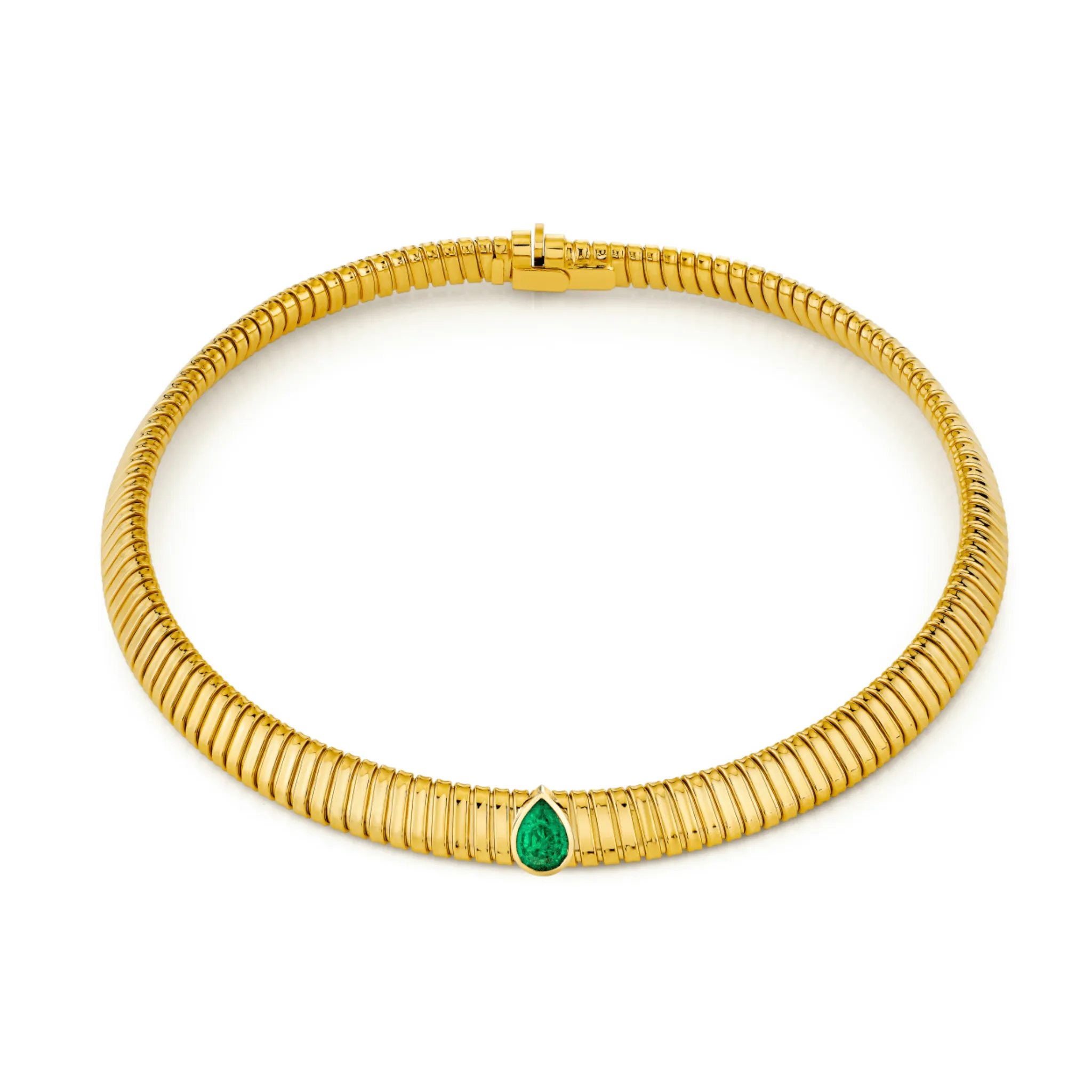 Ouroboros Choker with Emerald