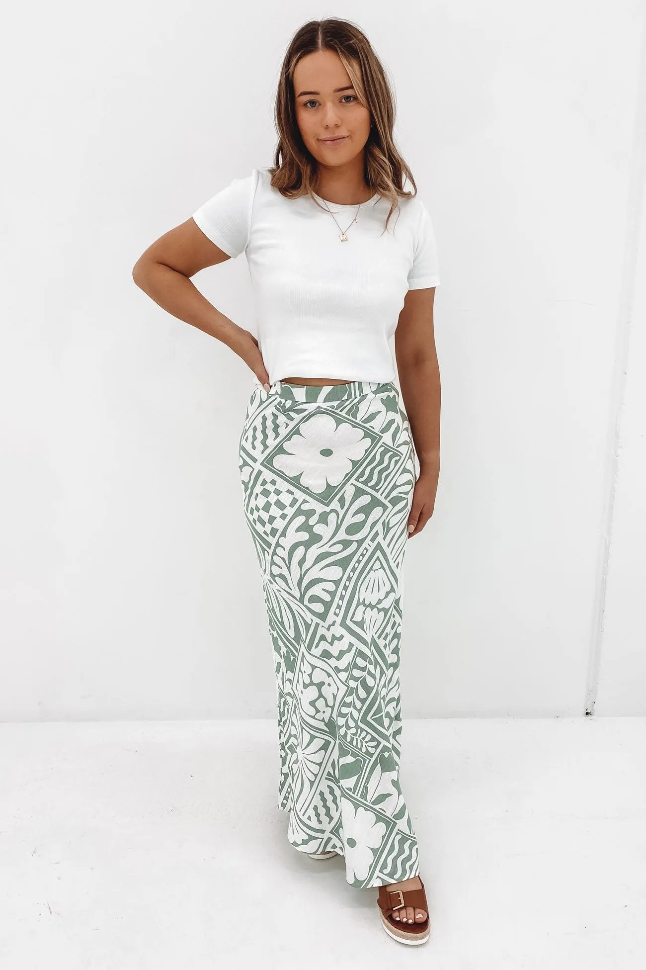 Paityn Maxi Skirt Sage Rodeo