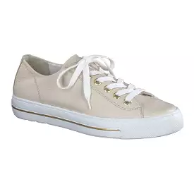 Paul Green Cream Leather trainer 4704 -285