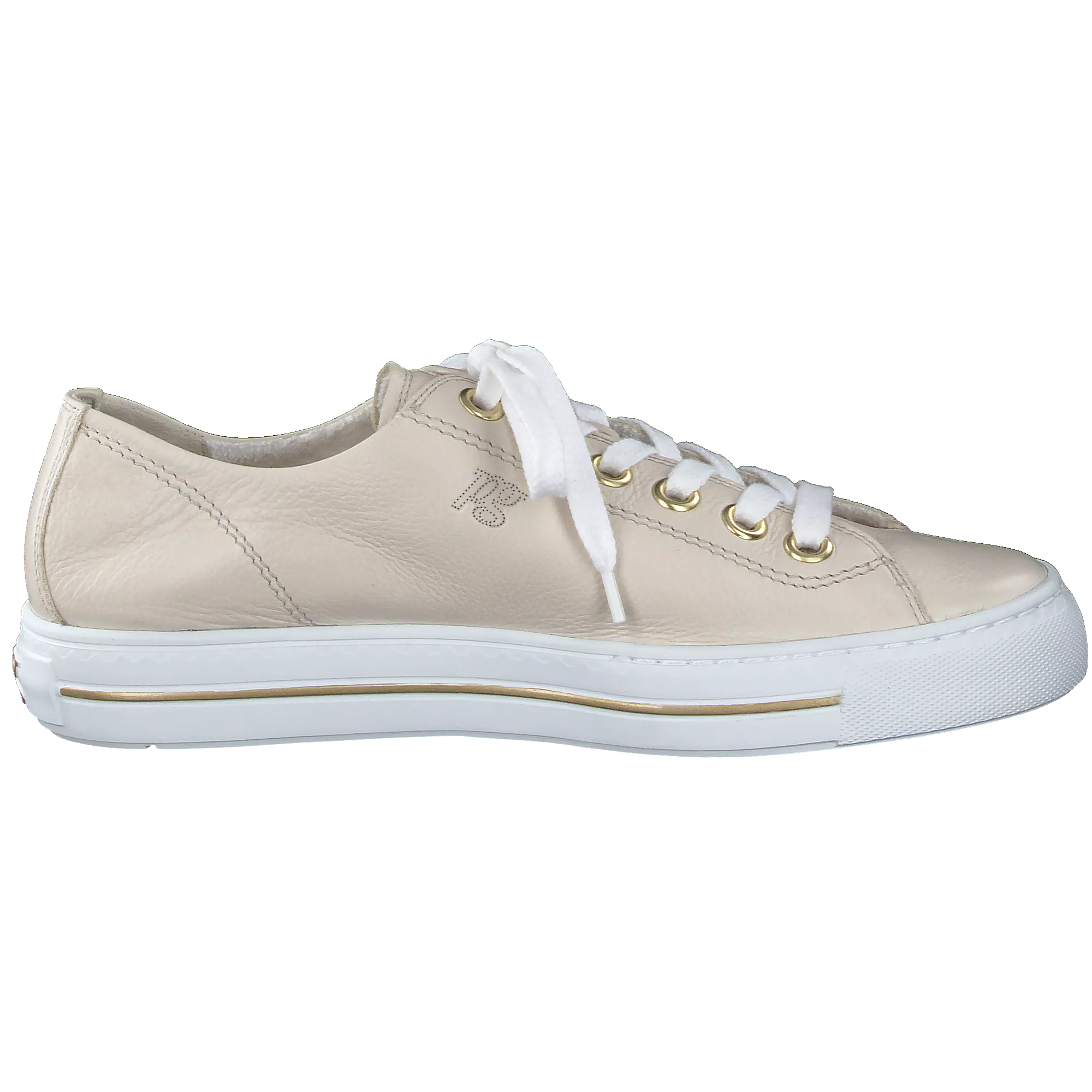 Paul Green Cream Leather trainer 4704 -285