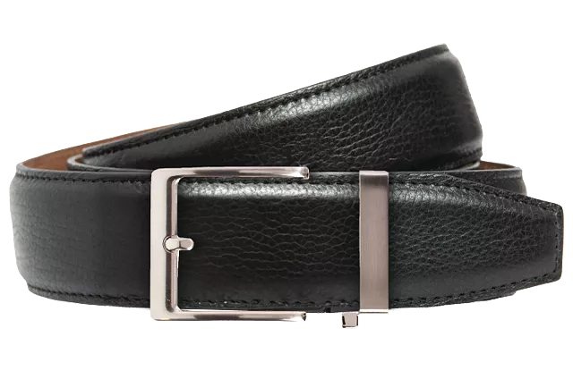 Pebble Black, 40mm Strap, Dress Belt