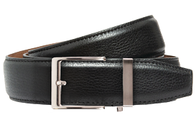 Pebble Black, 40mm Strap, Dress Belt