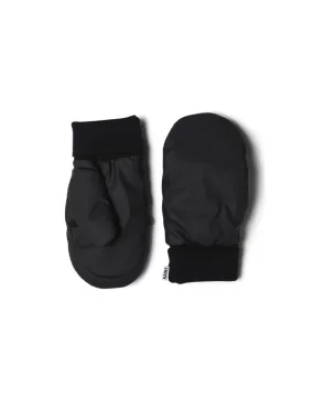 Puffer Mittens Black Monogram Kindad | Rains | Watch Wear