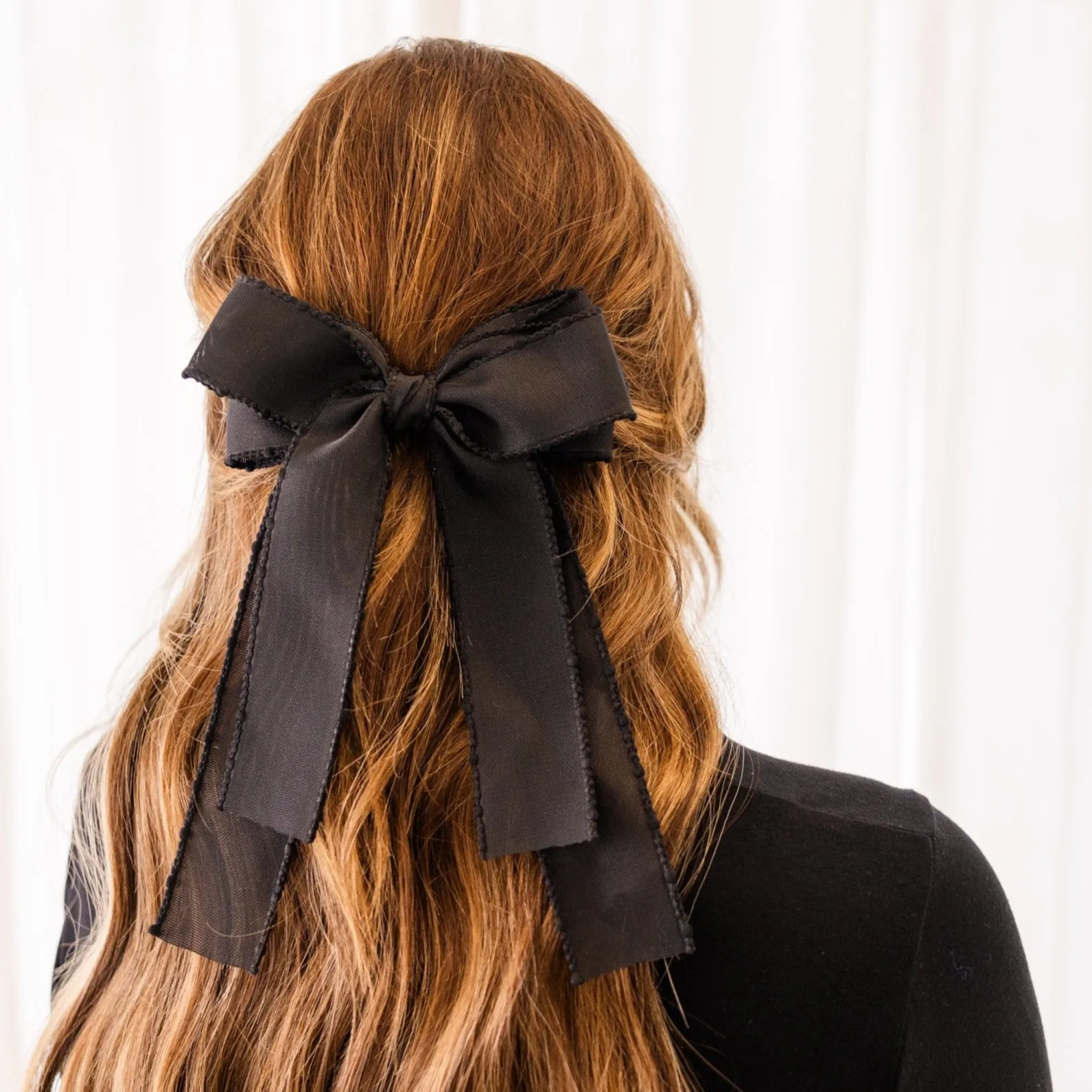 Put A Bow On It Hair Clip, Black