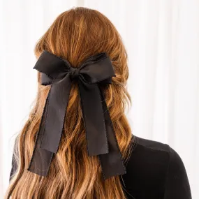 Put A Bow On It Hair Clip, Black