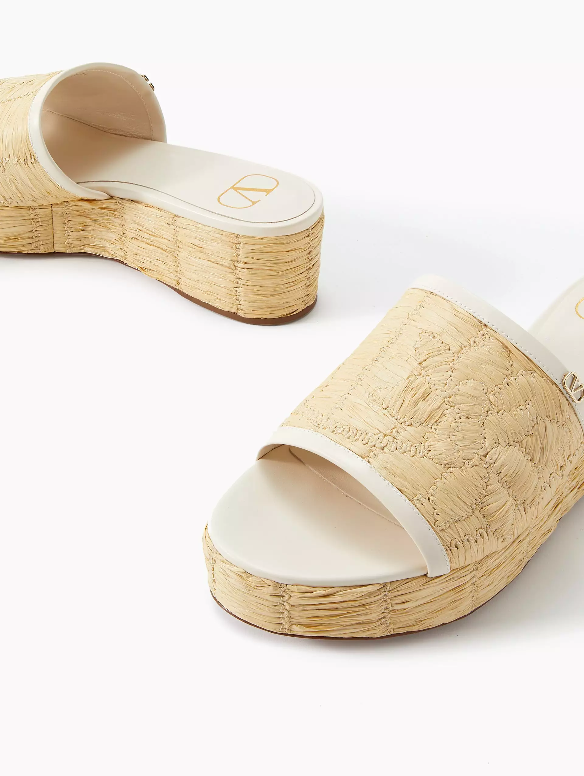 Raflower Raffia Vitello Slide