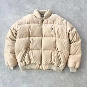 Ralph Lauren RARE 1990s heavyweight puffer bomber jacket (L)