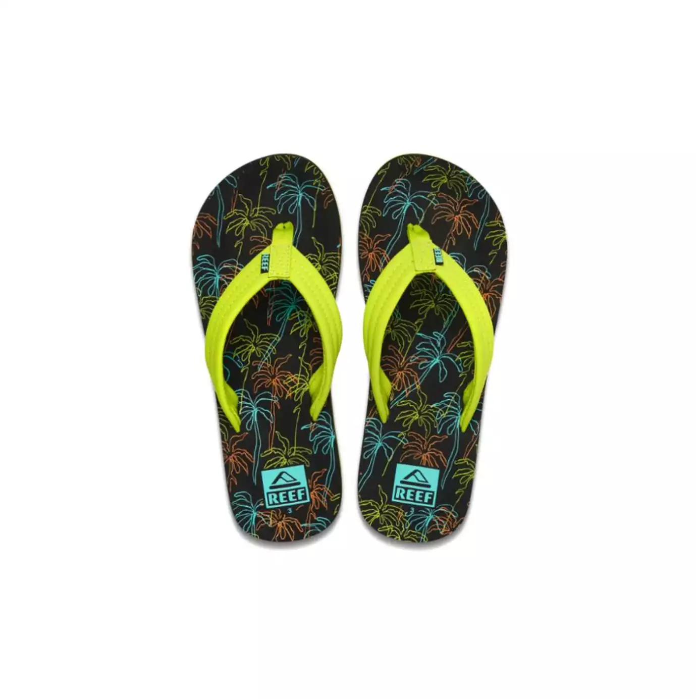 Reef Neon Palm Ahi Children's Sandal