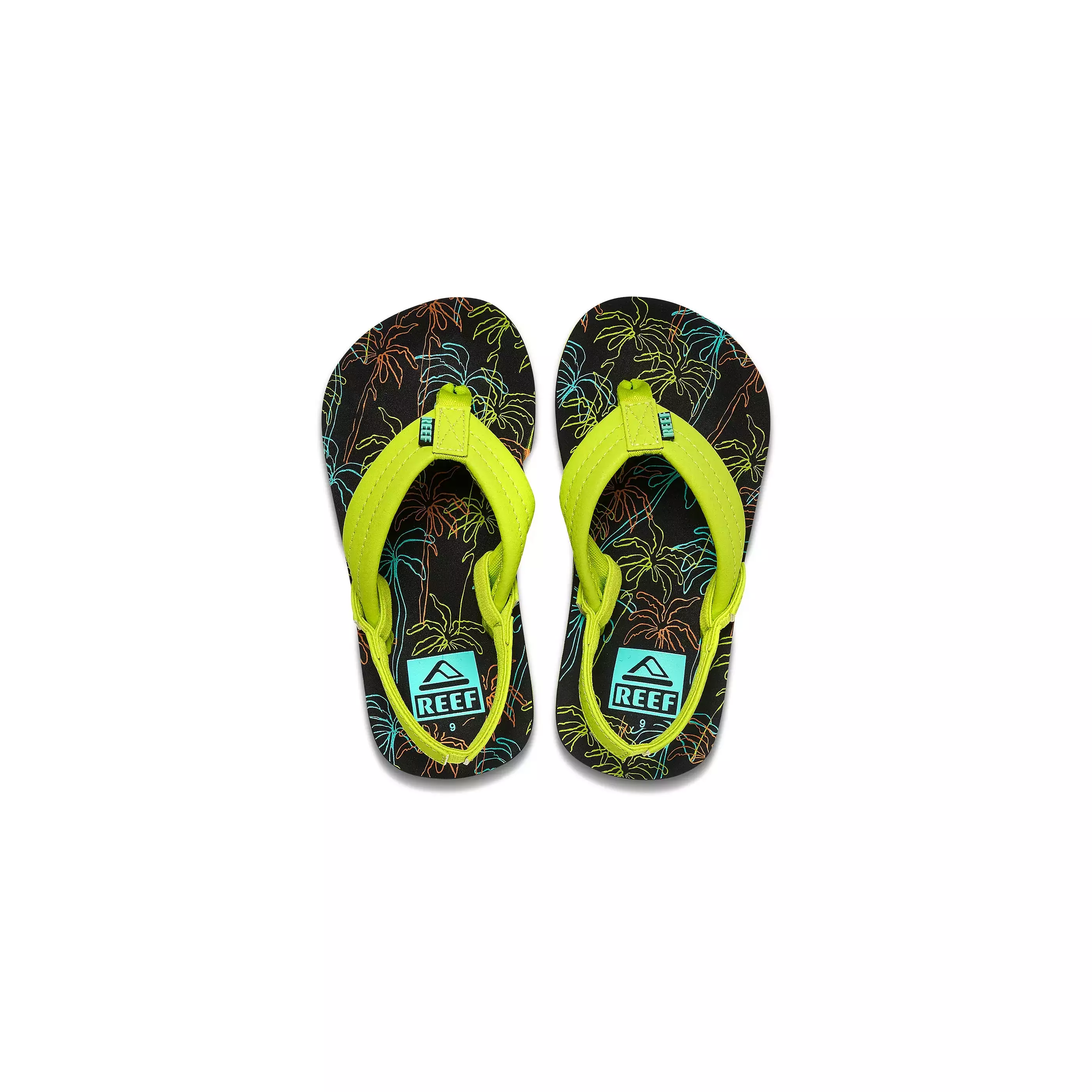 Reef Neon Palm Ahi Children's Sandal