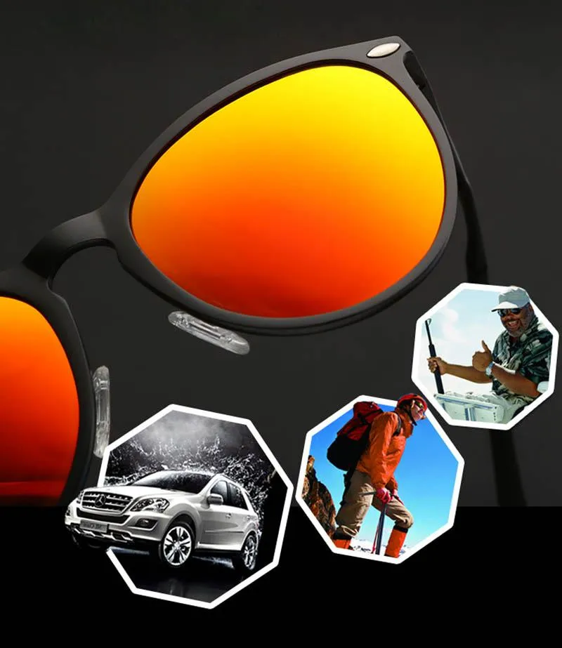 Retro Men's Aluminum Magnesium Polarized Driving Sunglasses