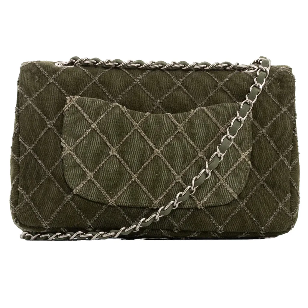 Rhombus Chain Bag - Green