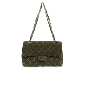 Rhombus Chain Bag - Green