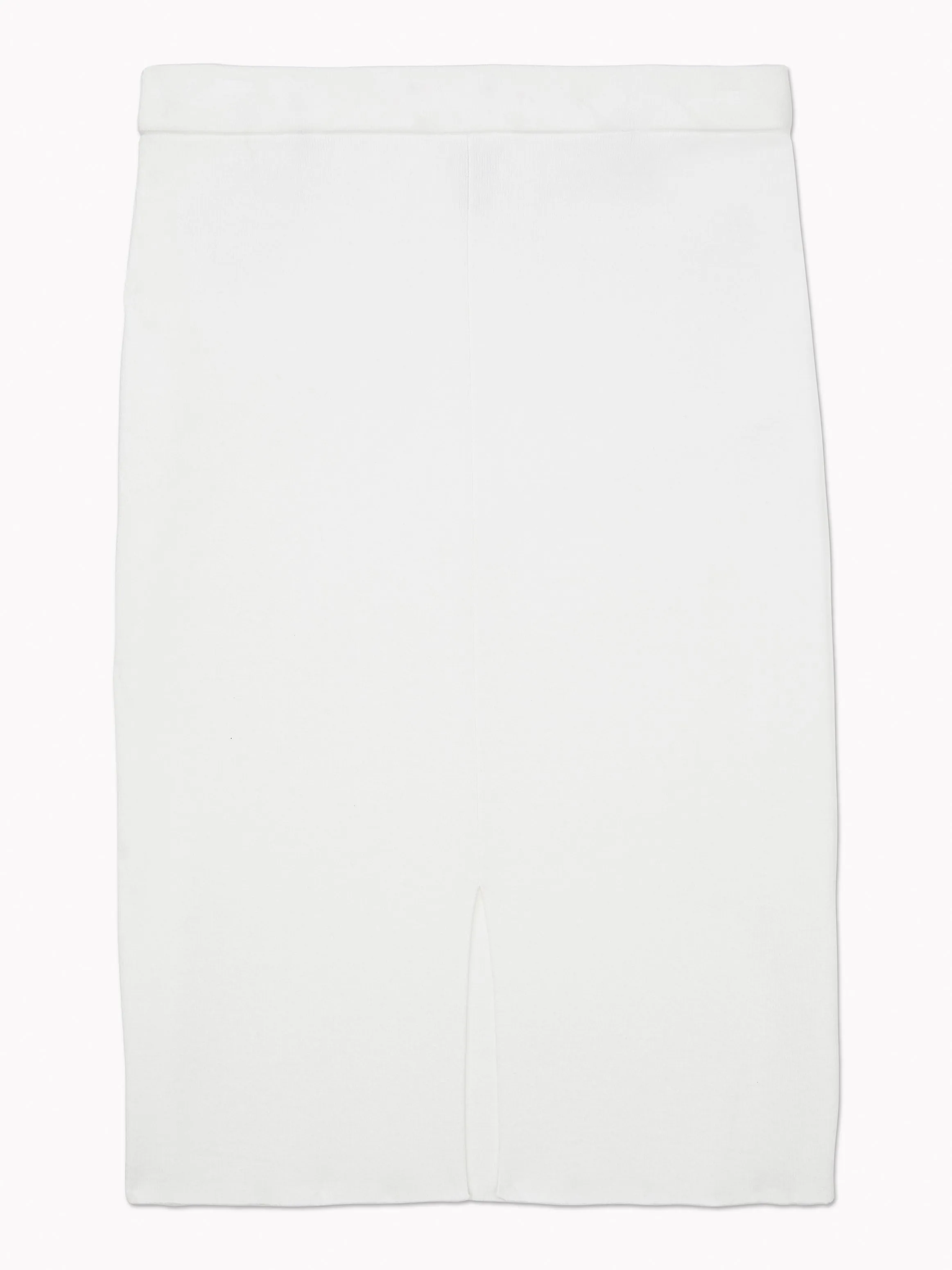 Ribbed Bodycon Skirt (Womens) - Fresh White